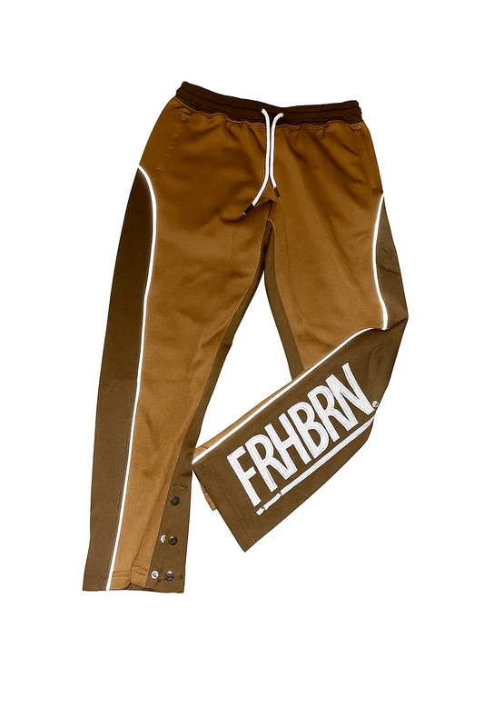 REFLECTIVE FLARE JOGGER - MOCHA CHOCOLATE